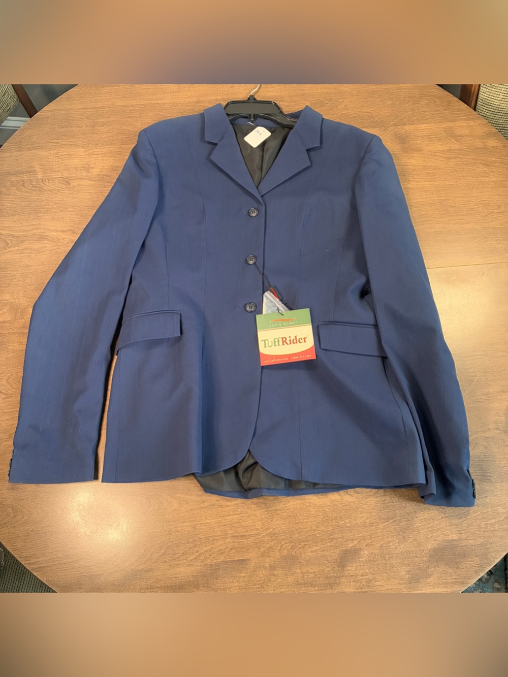 JPC TuffRider Saratoga Show Coat Ladies Blue Size 14 Long New